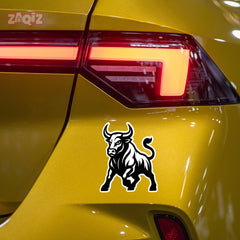 Car Bonnet Bull Sticker – Bold and Striking Shape