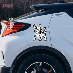Car Bonnet Bull Sticker – Bold and Striking Shape