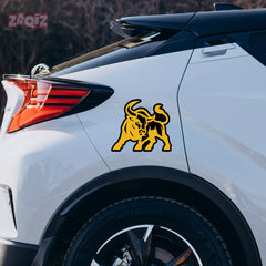 Bull Horn Logo Sticker – Aggressive Look Design