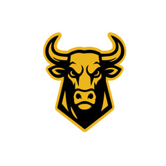 Wild Bull Charging Sticker