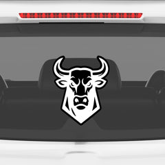 Wild Bull Charging Sticker