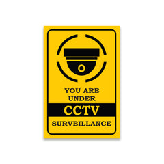 Security Camera Warning Sign Board