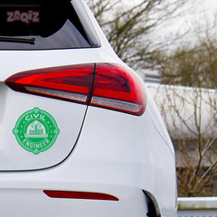 Civil Engineer Awareness Tag for Drivers