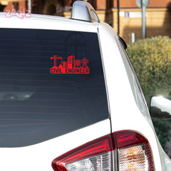 Civil Engineer Emblem Sticker for Cars