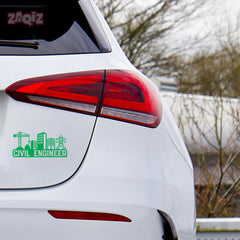 Civil Engineer Emblem Sticker for Cars
