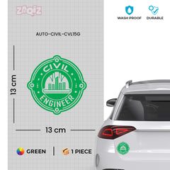 Civil Engineer Awareness Tag for Drivers