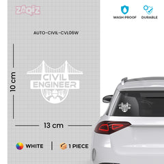 Road Awareness Civil Engineer Decal