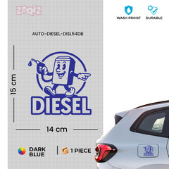 Premium Diesel Sticker for Car | Waterproof Fuel Tank Decal