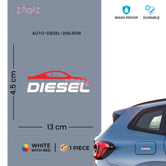 Diesel Fuel Tank Safety Sticker