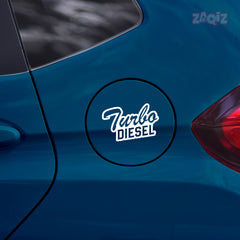 Minimal Design Diesel Tank Label Decal