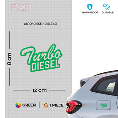Minimal Design Diesel Tank Label Decal