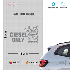Diesel Fuel Cap Warning Sticker