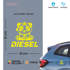 Diesel Only Vinyl Decal for Cars & Trucks