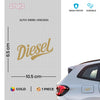 Durable Diesel Warning Sign for Cars