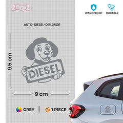 Clear Diesel Use Sticker for Vehicles