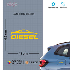 Diesel Fuel Tank Safety Sticker