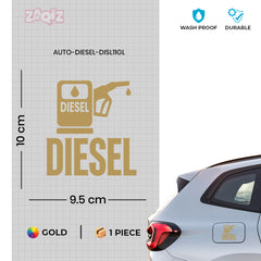 Diesel Tank Caution Notice Decal
