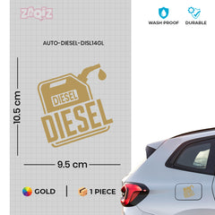 Effortless Diesel Label for Tanks