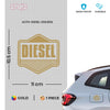 Vibrant Diesel Warning Sticker Decal