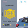 Vibrant Diesel Warning Sticker Decal
