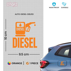 Diesel Tank Caution Notice Decal