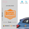 Vibrant Diesel Warning Sticker Decal