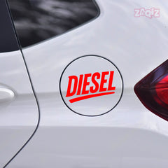 Trendy Diesel Sticker for Car Fuel Tank Cap | Easy Peel & Stick
