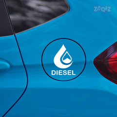 Diesel Sticker for Car | Vibrant Fuel Tank Label