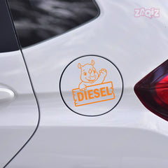 Minimalist Diesel Sticker for Car | Simple & Sleek