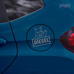 Minimalist Diesel Sticker for Car | Simple & Sleek