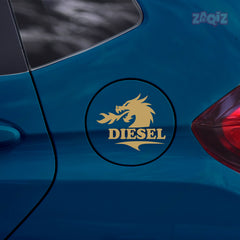 Diesel Sticker for Car | Gloss Finish Fuel Tank Decal