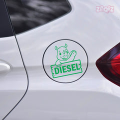 Minimalist Diesel Sticker for Car | Simple & Sleek
