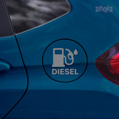 Creative Diesel Sticker for Car Fuel Tank Cap