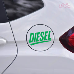 Trendy Diesel Sticker for Car Fuel Tank Cap | Easy Peel & Stick