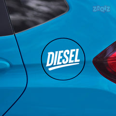 Trendy Diesel Sticker for Car Fuel Tank Cap | Easy Peel & Stick