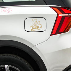 Minimalist Diesel Sticker for Car | Simple & Sleek