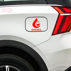 Diesel Sticker for Car | Vibrant Fuel Tank Label