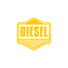 Vibrant Diesel Warning Sticker Decal