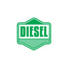 Vibrant Diesel Warning Sticker Decal