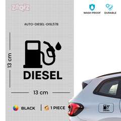 Creative Diesel Sticker for Car Fuel Tank Cap