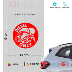 Designer Diesel Sticker for Fuel Tank | Unique Print