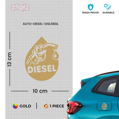 Waterproof Diesel Sticker for Fuel Tank | Weather Resistant