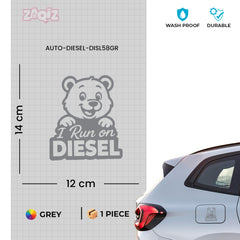 Diesel Sticker for Fuel Tank | Durable Automotive Decal