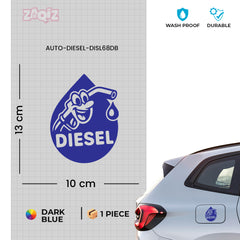 Waterproof Diesel Sticker for Fuel Tank | Weather Resistant