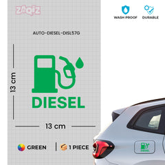 Creative Diesel Sticker for Car Fuel Tank Cap
