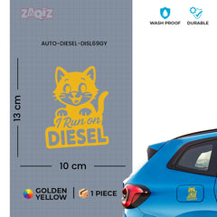 Diesel Sticker for Car | Long-Lasting Automotive Decal