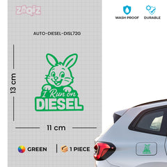Reflective Diesel Sticker for Fuel Tank | Premium Quality