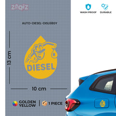 Waterproof Diesel Sticker for Fuel Tank | Weather Resistant