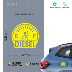 Bright and Bold Diesel Tank Sticker