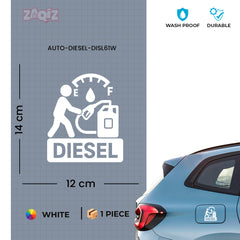 Glossy Diesel Sticker for Car | Premium Finish